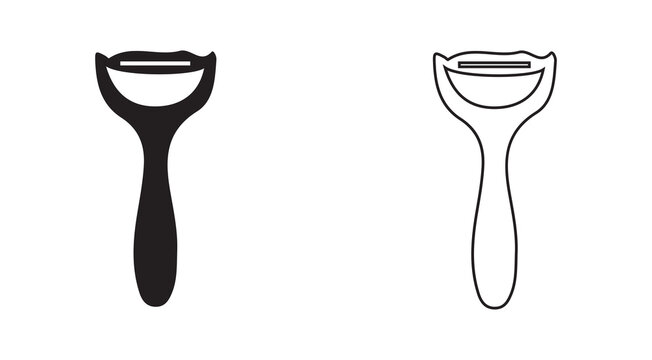 Kitchen knife icon set. Knife silhouettes for Restaurant or Butchery symbol vector illustration eps 10