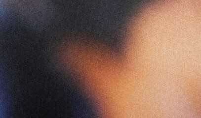 Poster - Grainy texture background, featuring with black, orange colors with noise texture effect. Ideal for use as a backdrop, header, poster, banner, cover design