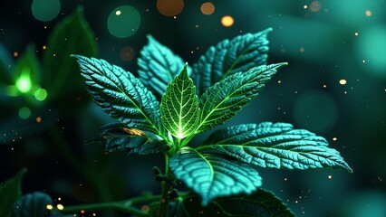 Wall Mural - microscopic scenes of natural plants