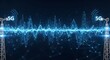 © Muhammad - Dynamic 5G network towers transmitting data waves, representing fast mobile technology