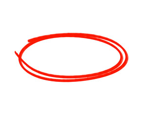 Poster - Hand Drawn Red Oval Ring Illustration, Perfect for Highlighting Text Elements on transparent background
