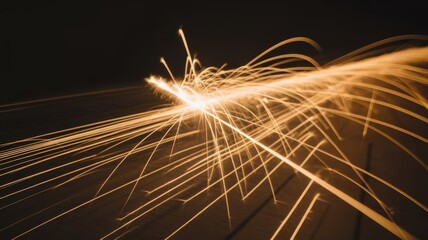 Poster - Long exposure photograph capturing the beautiful lines of light in motion