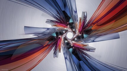 Poster - Intricate crystalline structure formed into a mesmerizing kaleidoscopic pattern