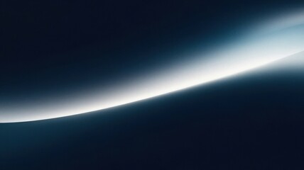 Aufkleber - Abstract glowing line contrasts against a deep blue gradient surface
