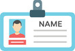 © Rio Ai - Identification card with person photo and name vector