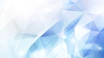 Aufkleber - Modern Abstract Light Blue Background with Geometric Shapes Design
