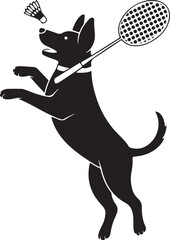 Fototapete - Artistic depiction of a dog s profile captured in a clean modern silhouette style perfect for graphic design projects