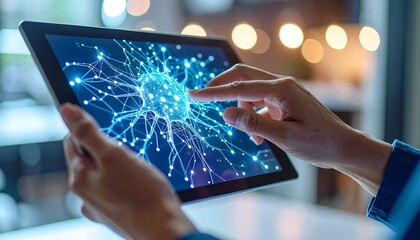 Aufkleber - Exploring neural network ai on tablet device for artificial intelligence research and development
