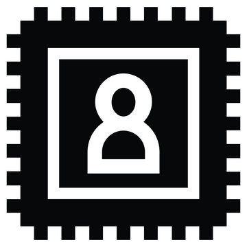 Digital Identity Chip Illustration
