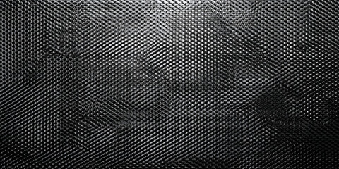Poster - Black carbon fiber weave pattern texture