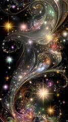 Wall Mural - Abstract Colorful Galaxy Space Design