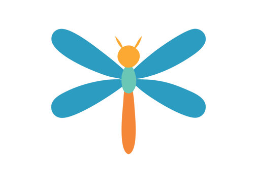 Dragon fly vector illustration