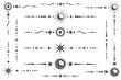 © Sasha - Celestial vector border with magic stars. Mystic ornament with moon and astrology elements. Decorative divider with isoteric symbols.