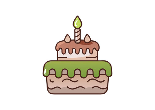 Birthday Cake vector illustration