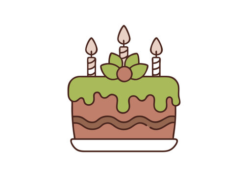 Birthday Cake vector illustration