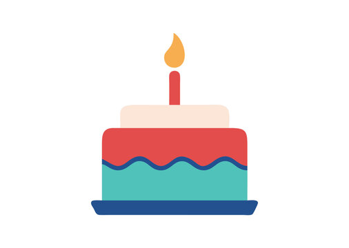 Birthday Cake vector illustration