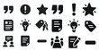 © Павел Озарчук - Communication and productivity solid icons set – filled, tools, messaging symbols