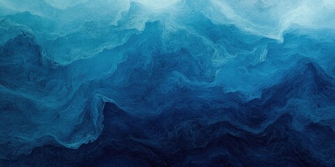 Wall Mural - Fluid Azure Textures, Dynamic Indigo Depths, Calming Teal Gradients Abstract