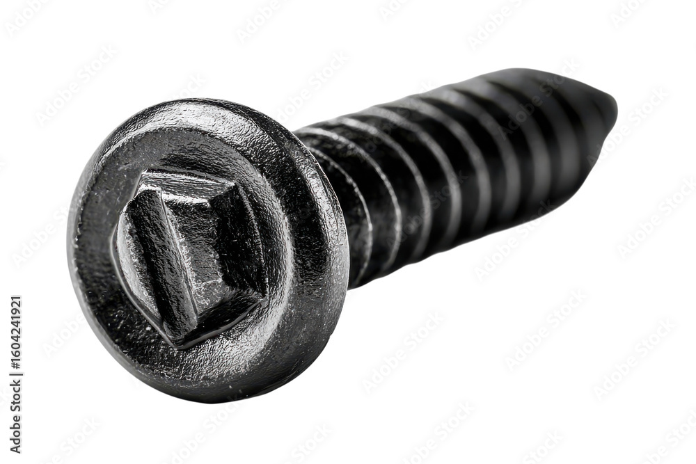 Skrew Isolated metal screw close up image engineering fastening solutions ...