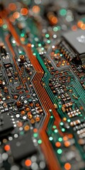 Poster - Advanced Computer Circuit Board Technology Overview