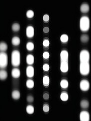 Aufkleber - Abstract light patterns in black and white create a striking visual effect
