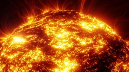 Wall Mural - view of the sun from space