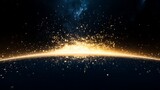 Nocne niebo z gwiazdami i galaktyką w przestrzeni kosmicznej