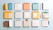 © Aditya - Colorful stationery items arranged