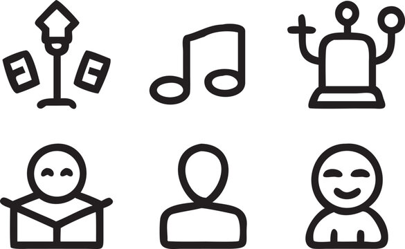 Minimalist Outline Icon of a Single Computer Mouse technology