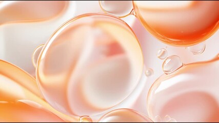 Poster - Exploring the texture and colors of vibrant oil droplets in a soft dreamy background