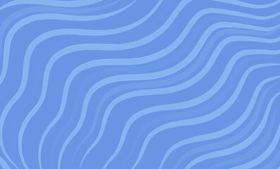 Poster - Abstract blue wave pattern with seamless ocean-inspired design and flowing curved lines