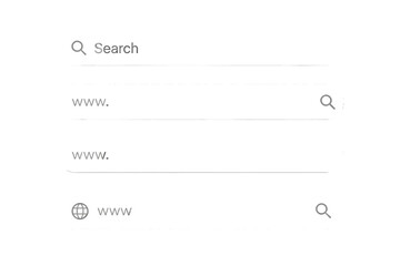 Poster - Search bar UI UX design element collection for app and website. WWW search boxes template and searching panel. Address and navigation bar for browser form interface design.