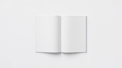 Poster - Blank magazine layout isolated on a plain background with clipping path, ready for design