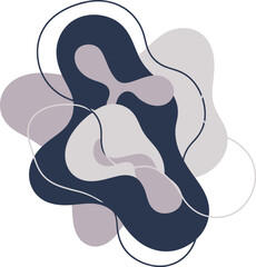 Poster - Abstract Liquid Shapes: Modern Design