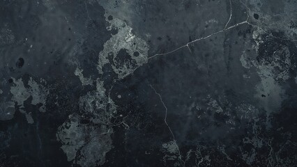 Poster - Old plaster with a black background