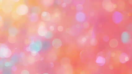 Poster - Colorful blurred light with bokeh effect