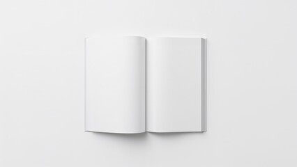 Poster - Plain book set against a white backdrop for personalization