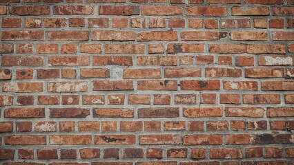 Poster - Portrait setting with brick wall texture