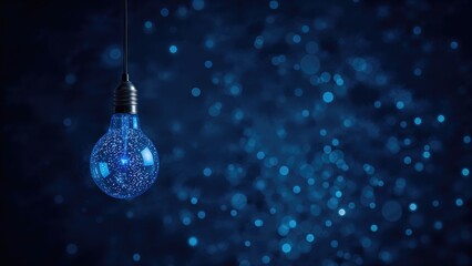 Poster - Out-of-focus sapphire lamp illumination