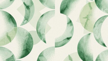 Poster - Textured modern design with repeating classic geometric shapes