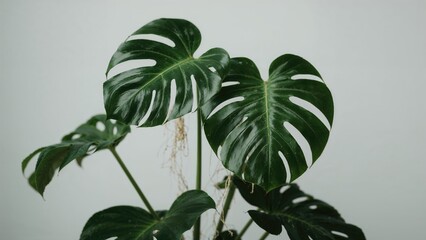 Poster - Monstera plant from the front angle