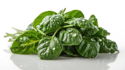 Poster - Newly picked spinach leaves