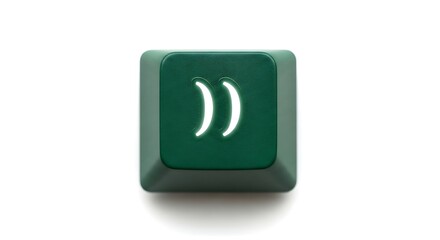 Poster - Close Parenthesis Keycap on White Background
