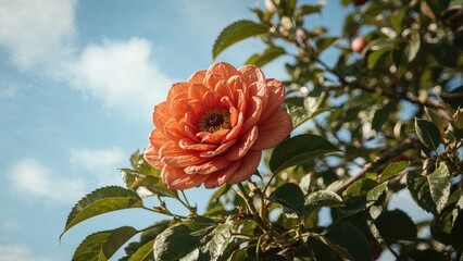 Wall Mural - Artistic Flower Formed with Plums