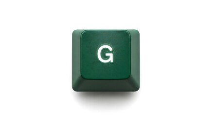 Poster - Close-up of a dark green keyboard key with the letter G