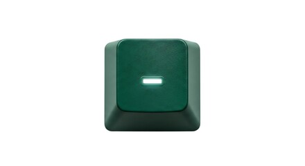 Poster - Close-up of a Dark Green Keycap with Minus Symbol