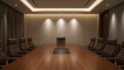 Poster - Vacant corporate meeting area