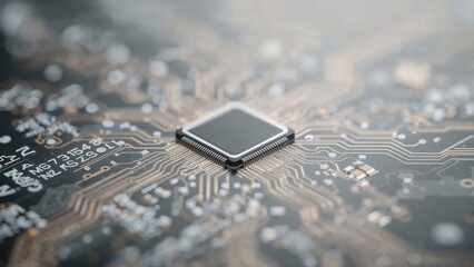Poster - Component of electrical equipment with a blurred setting