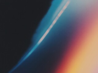 Fototapete - Abstract background with a blue light ray across dark and gradient color transition. Modern art style for design element.