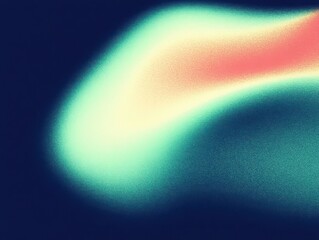 Fototapete - Abstract background with a soft gradient of vibrant colors, creating a smooth and blurry light effect. Modern grain pattern design for texture.